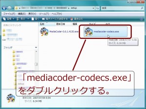 MediaCoder codec インストール開始