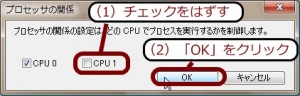 使用する CPU の指定